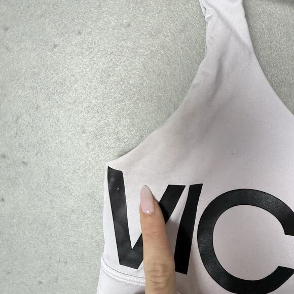 Victoria Secret Sport Black and White Graphic Sports Bra Bralette Size M - Picture 10 of 11